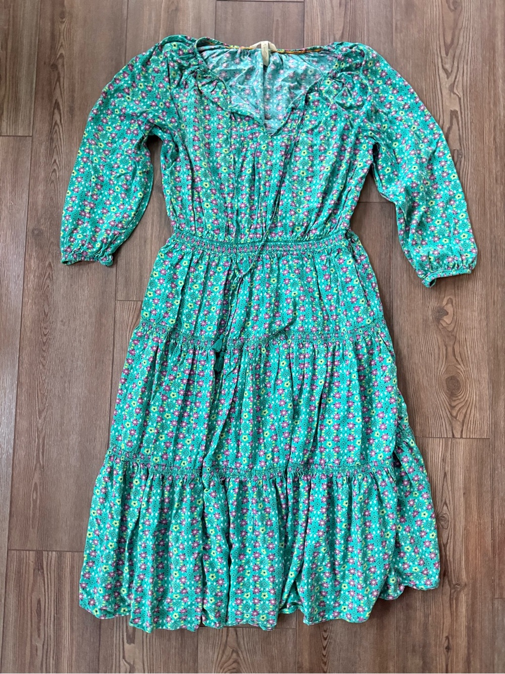 Matilda Jane Green Floral Midi Dress